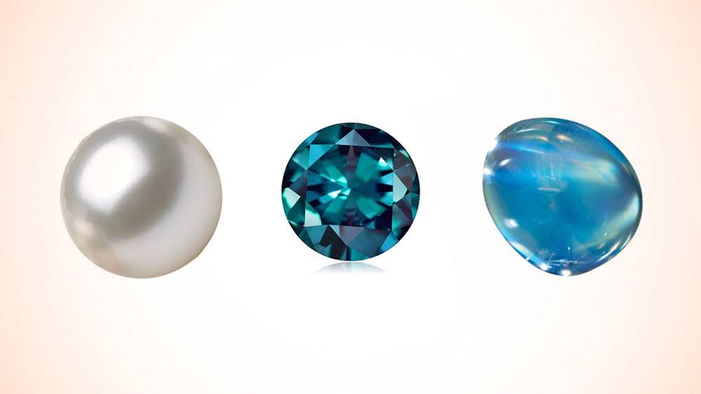June’s Birthstones: Pearl, Alexandrite, and Moonstone