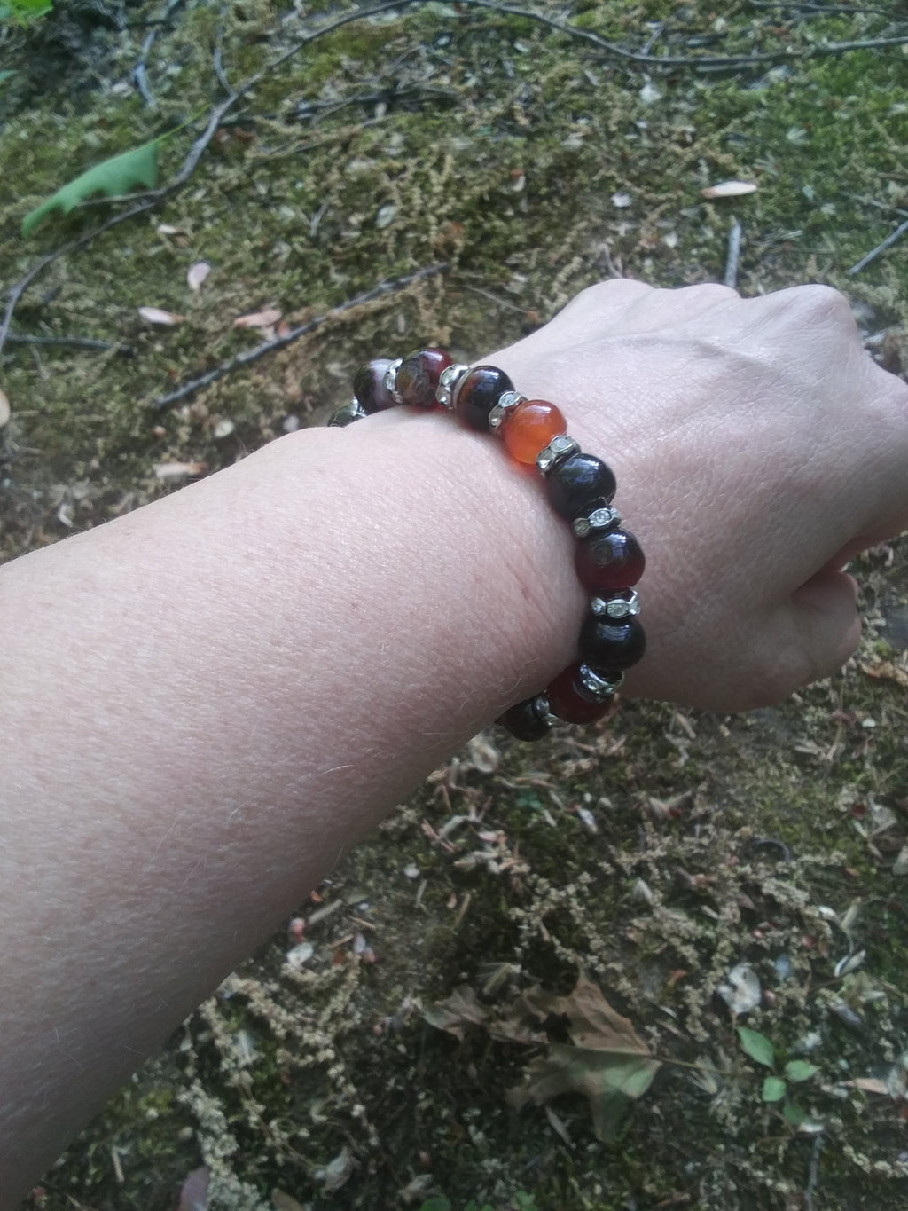 🌿Women’s Earth Essence Agate Bracelet – Grounding Energy in Every Size