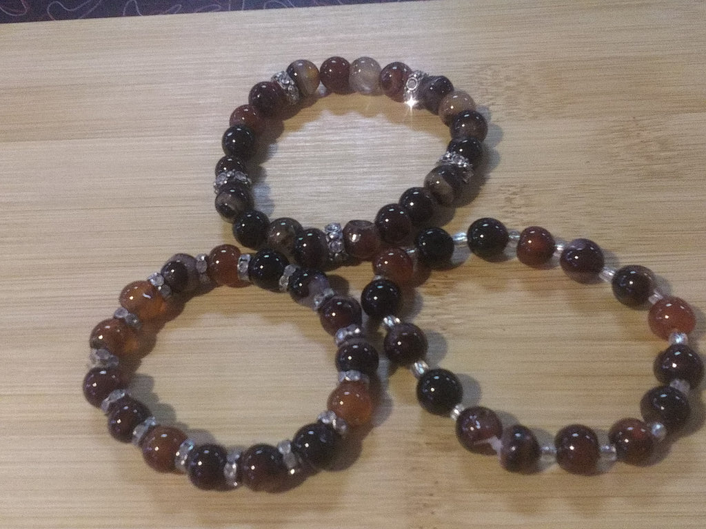 🌿Women’s Earth Essence Agate Bracelet – Grounding Energy in Every Size