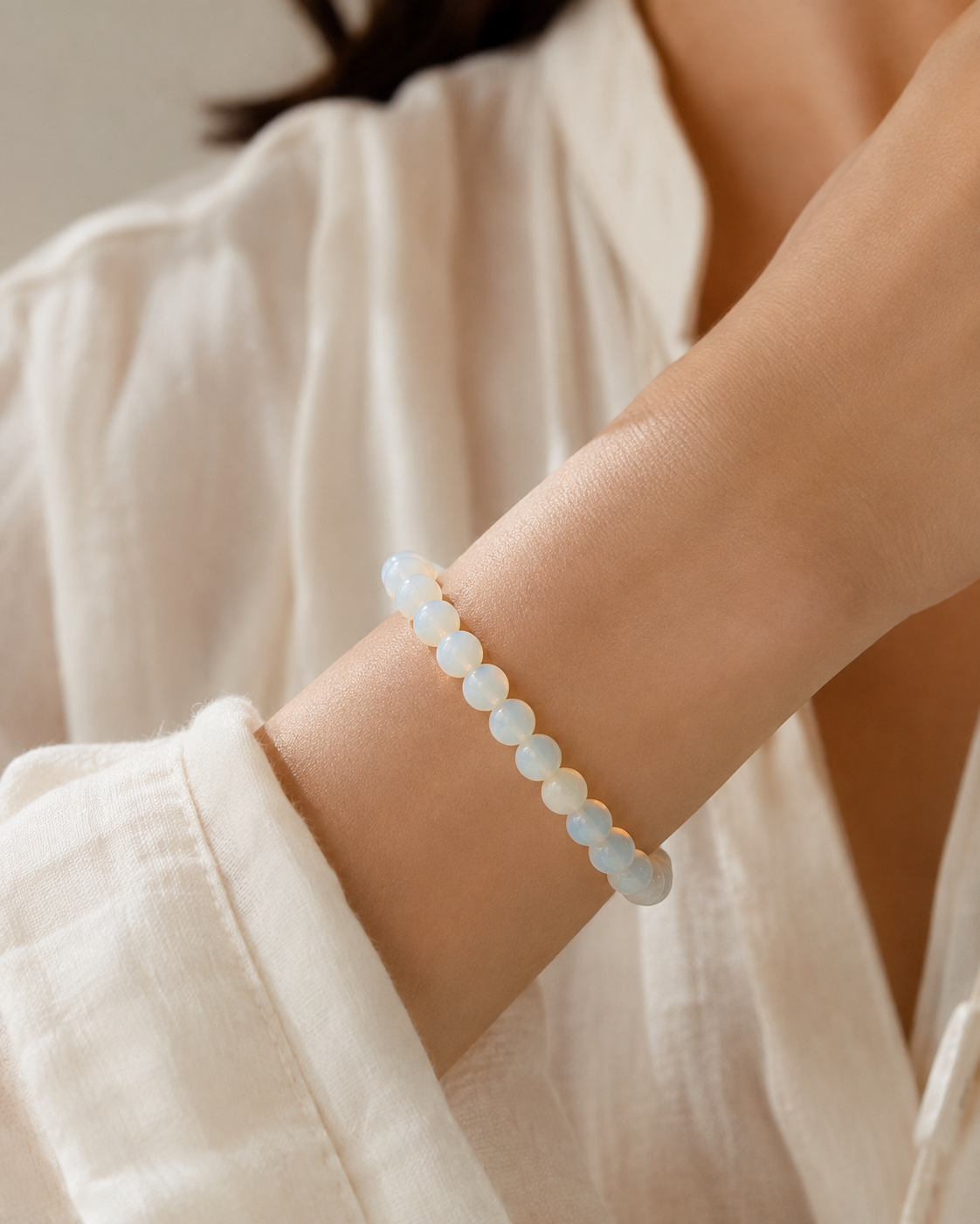 Moonlit Calm – Moonstone Bracelet