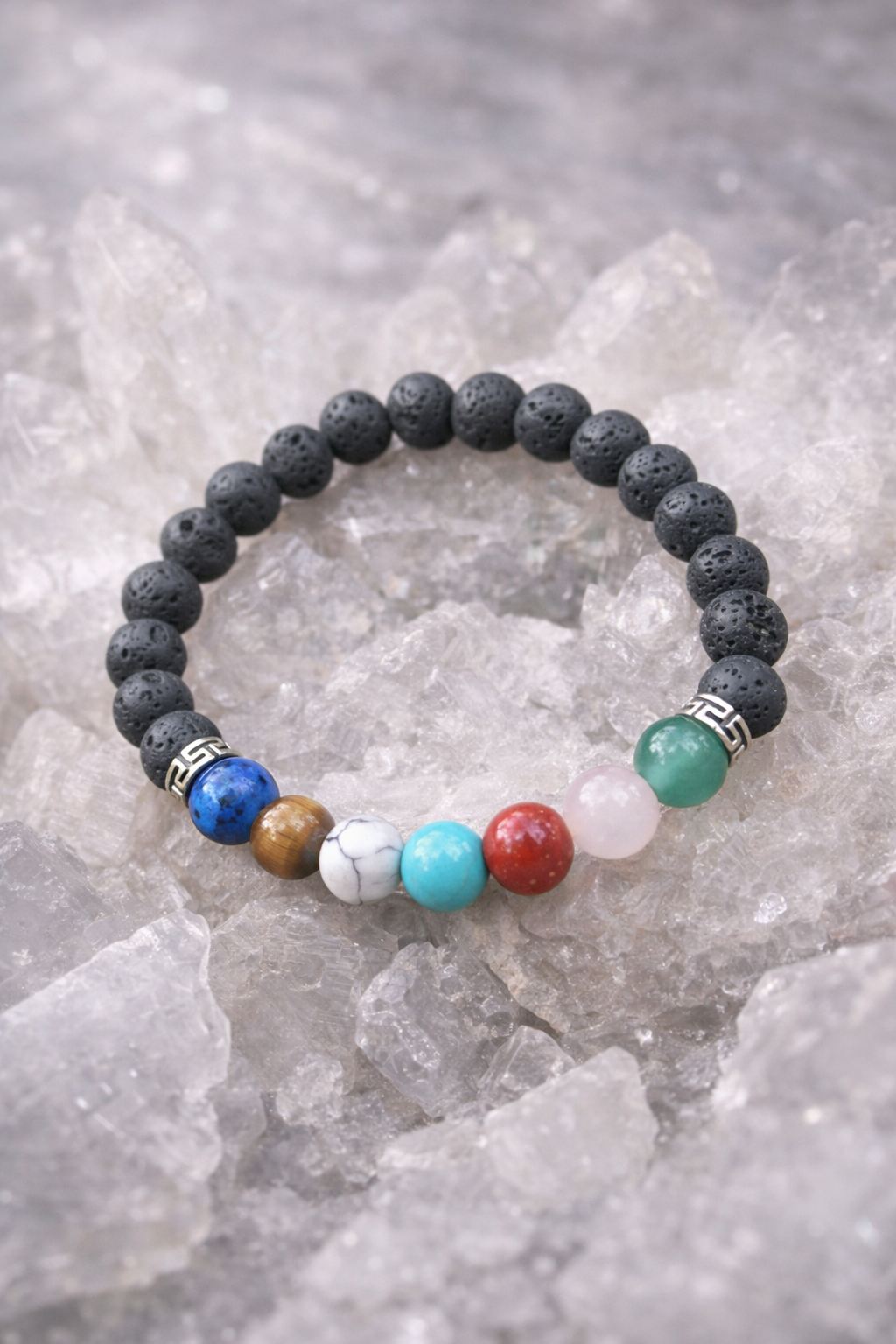 Find Your Center – Handmade Chakra Bracelet with Healing Stones