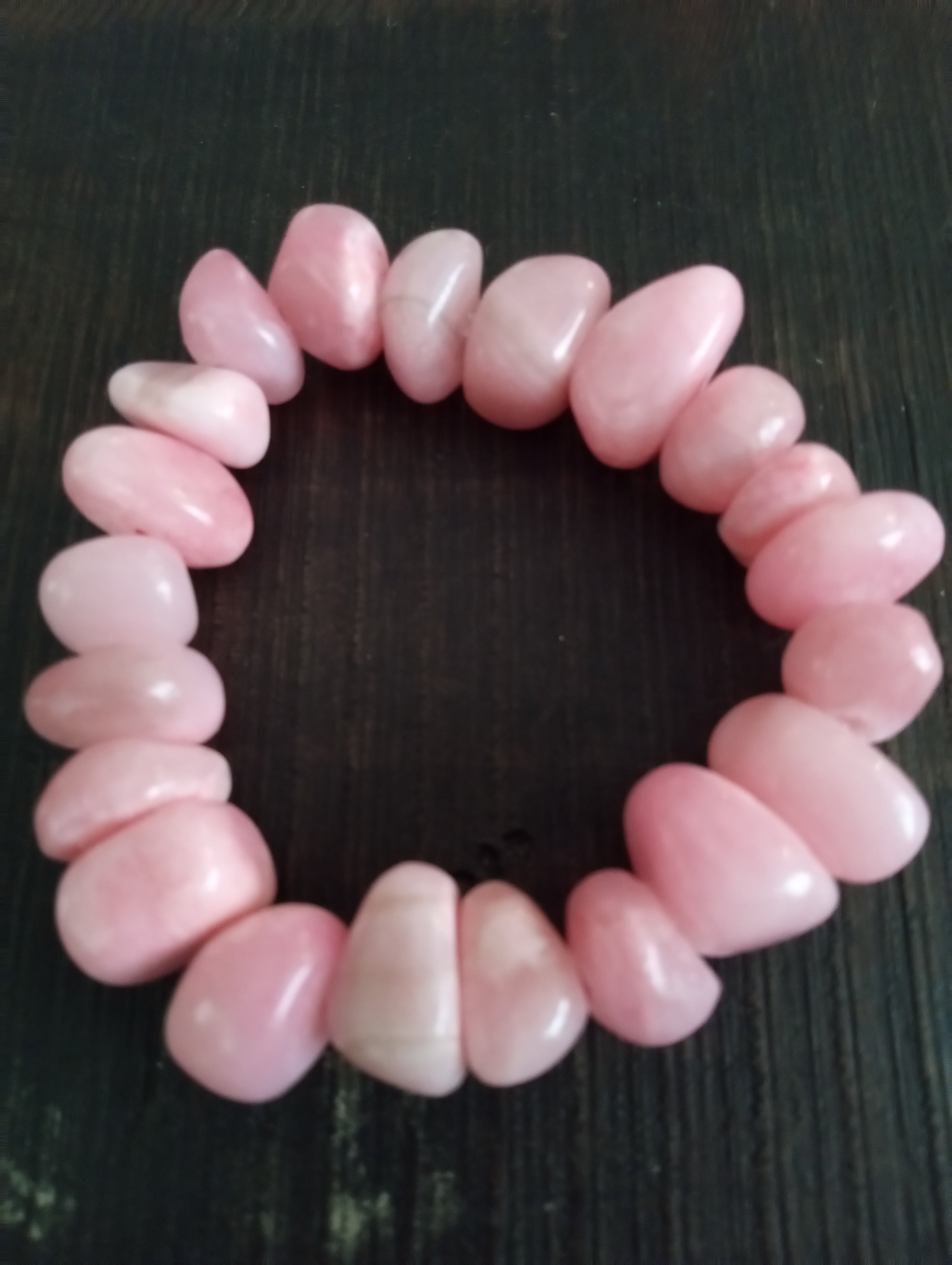 Radiant Love Bracelet – Rose Quartz Nugget Design for Compassion & Calm