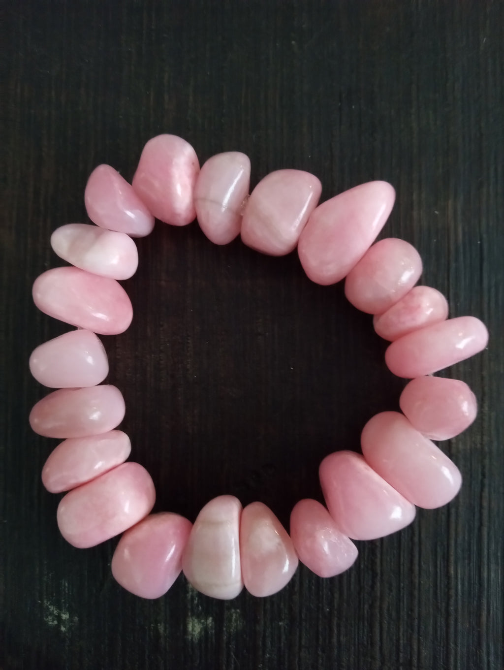 Radiant Love Bracelet – Rose Quartz Nugget Design for Compassion & Calm