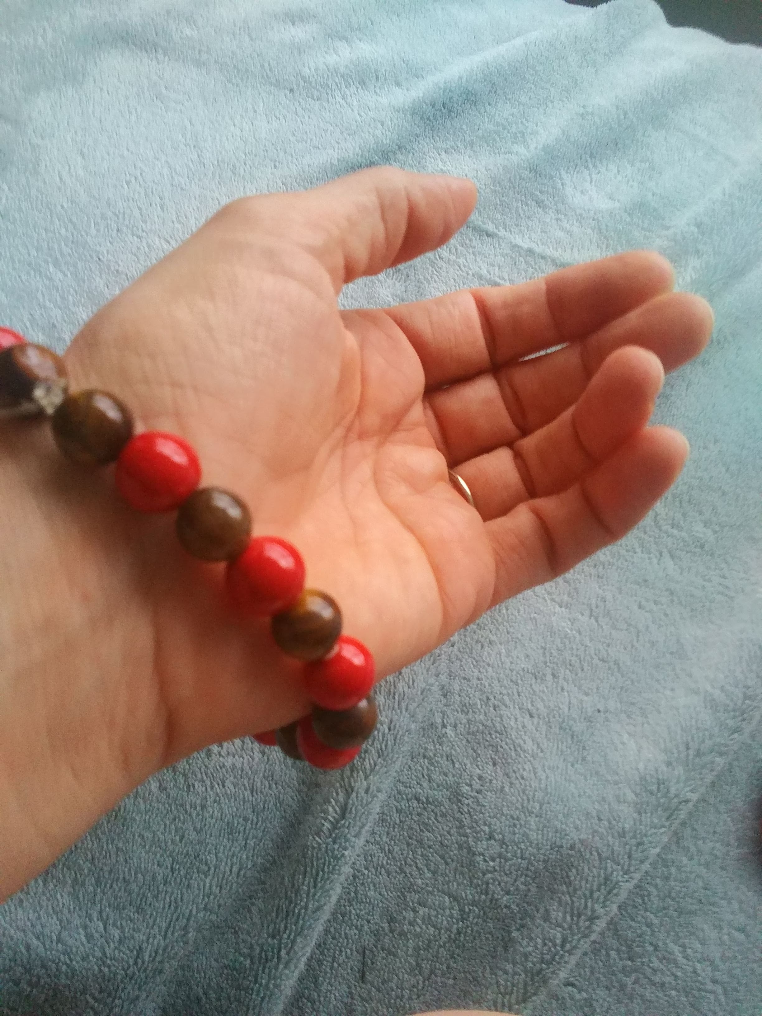 Men’s Strength Bracelet – Tiger Eye & Red Jasper for Confidence & Protection